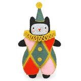 Harlequin Cat Felt Doll Kit by Kiriki Press