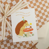 Birthday Hedgehog Greeting Card by Oana Befort