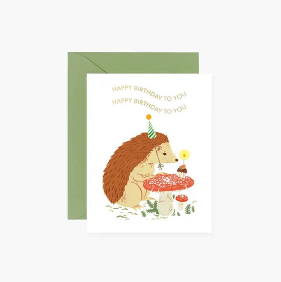 Birthday Hedgehog Greeting Card by Oana Befort