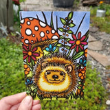 Hedgehog Postcard by Sarah Angst