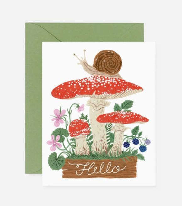 Hello Snail Greeting Card by Oana Befort