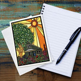 The Helping House Greeting Card by Sarah Angst