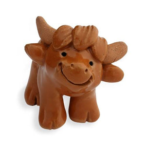 Highland Cow Ceramic "Little Guy" by Cindy Pacileo