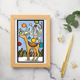 Holiday Deer Greeting Card by Sarah Angst