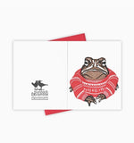 Holiday Knit Toad Card by Burdock & Bramble
