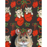 Holiday Mouse Blank Greeting Card by Emily Uchytil
