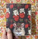 Holiday Mouse Blank Greeting Card by Emily Uchytil