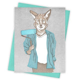Home Makeover Coyote Card by Burdock & Bramble