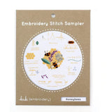Honeybees Embroidery Stitch Sampler by Kiriki Press