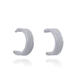 Tiny Silver Filigree Hoop Earrings by Olmox Fine Filigree Jewelry