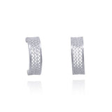 Tiny Silver Filigree Hoop Earrings by Olmox Fine Filigree Jewelry