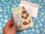 Horrid Girl Greeting Card by Lori Biwer-Stewart