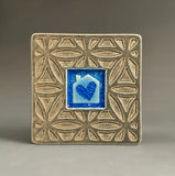 House and Heart Coaster by Macone Clay