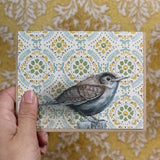 House Wren Blank Greeting Card by Emily Uchytil