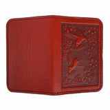 Hummingbird Leather Card Holder by Oberon Design