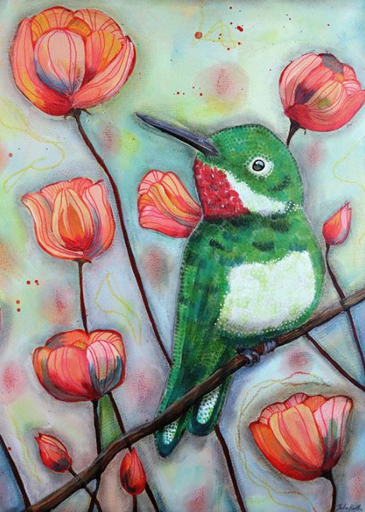 Hummingbird Blank Card from Artists to Watch