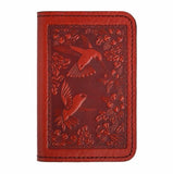 Hummingbird Leather Card Holder by Oberon Design