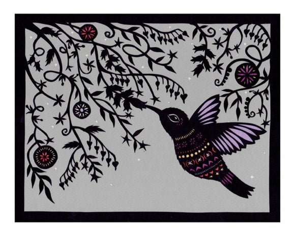 Hummingbird, Sing To Me Print by Angie Pickman