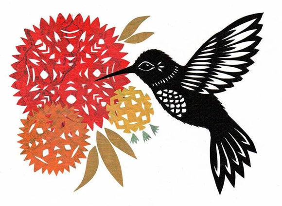 Hummingbird Song Print by Angie Pickman