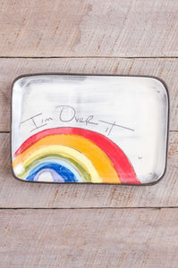 I'm Over It Rectangular Plate by ZPots