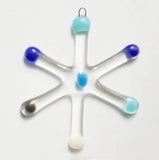 Mini Glass Mod Starburst Ornament by TommyGunGlass