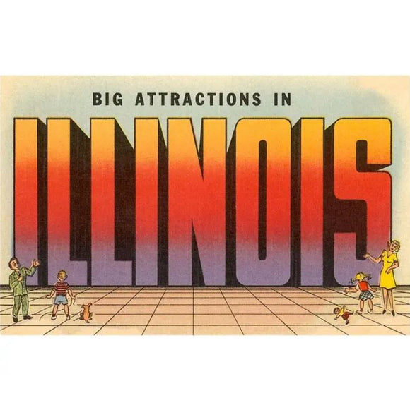 Illinois Sticker by Found Image Press