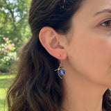 Illusion Earrings with Paraiba Kyanite by Susan Rodgers