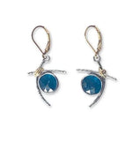 Illusion Earrings with Paraiba Kyanite by Susan Rodgers