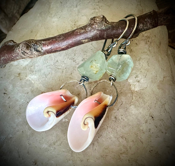 Conch Shell Earrings by Karen Gilbert