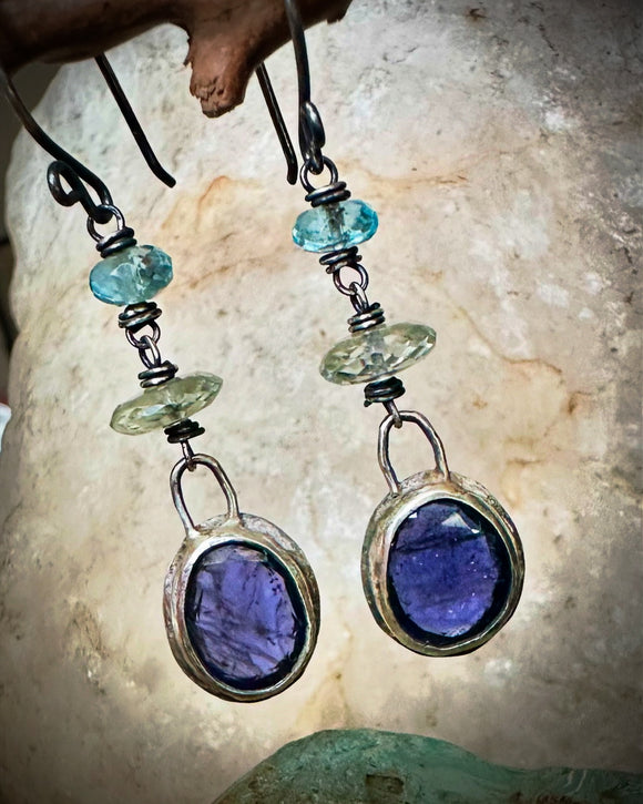 Iolite Earrings by Karen Gilbert
