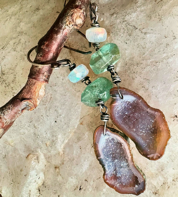 Geode Earrings by Karen Gilbert
