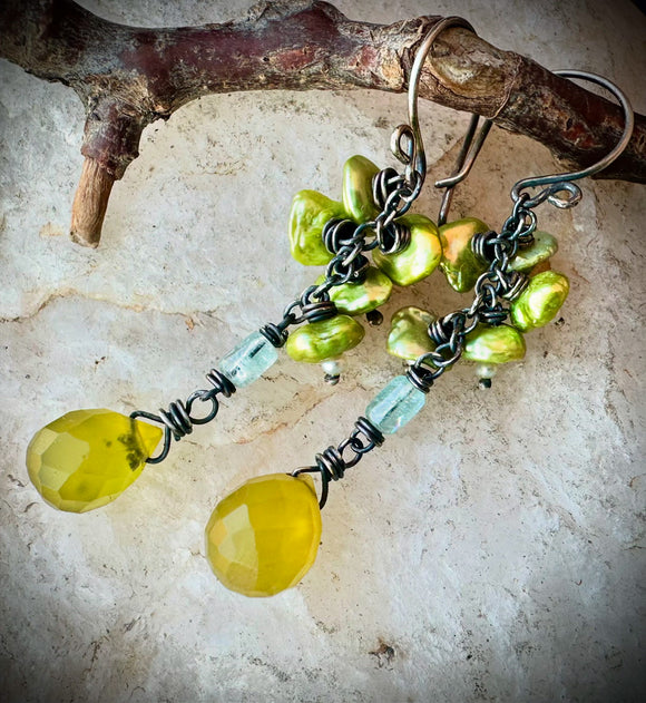 Green Earrings by Karen Gilbert