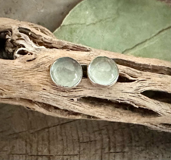 Aquamarine Post Earrings by Karen Gilbert