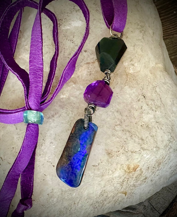 Boulder Opal Necklace by Karen Gilbert