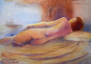 Reclining Nude Reproduction by JoAnne Hauser Warren