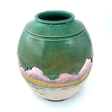 Raku 7" Mountain Vase by Chad Jerzak