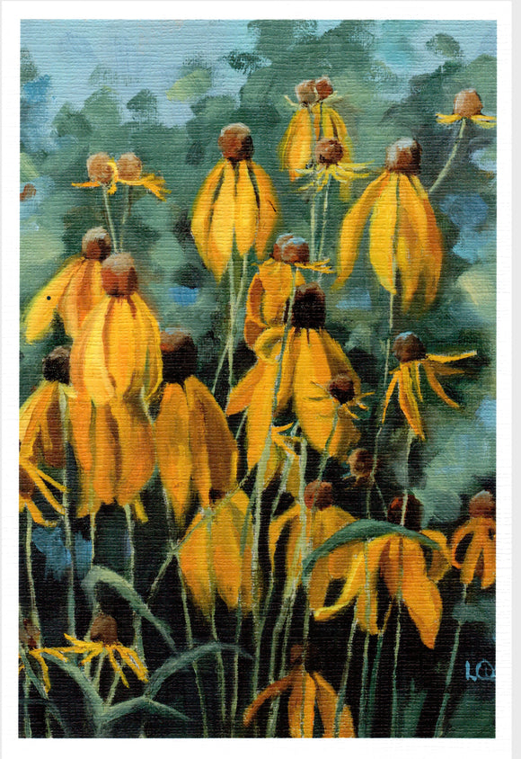 Fields of Gold Greeting Card by Liz Quebe