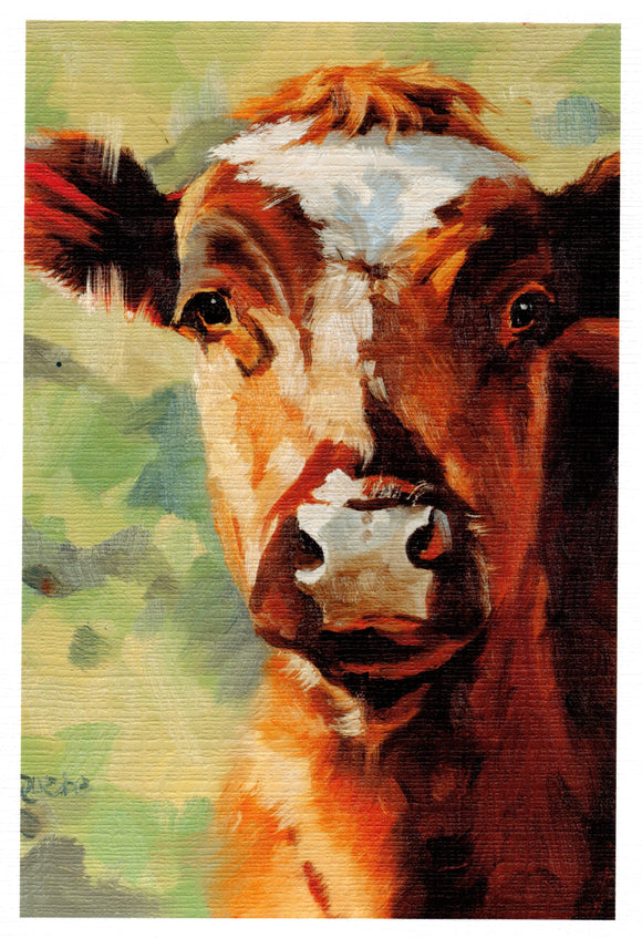 Fred the Red Greeting Card by Liz Quebe