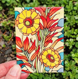 Indian Paintbrush Magnet by Sarah Angst