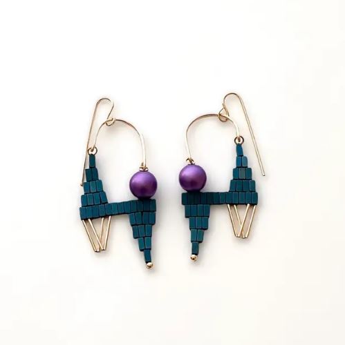 Llama Gemstone Earrings by Trecy Bleich