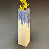 Tall Square Bud Vase by Macone Clay