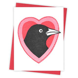 In My Heart Grackle Card by Burdock & Bramble