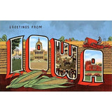 Greetings From Iowa Postcard by Found Image Press