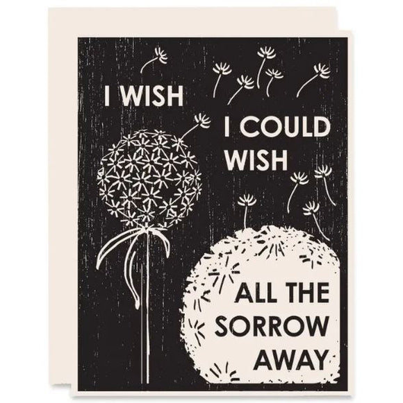 I Wish Sympathy Card by Heartell Press