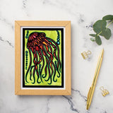 Jellyfish Greeting Card by Sarah Angst
