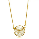 Jessa Gold Filigree Necklace by Olmox Fine Filigree Jewelry