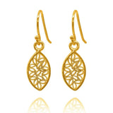 Josephine Small Gold Filigree Earrings by Olmox Fine Filigree Jewelry