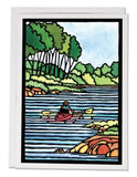 Kayaking Greeting Card by Sarah Angst
