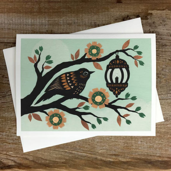 Keeping the Flame Greeting Card by Angie Pickman