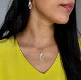 Khaya Medium Silver Filigree Necklace by Olmox Fine Filigree Jewelry